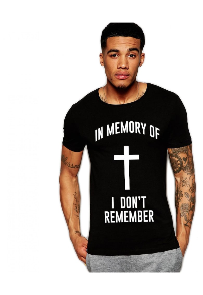 Tricou negru barbati - In memory