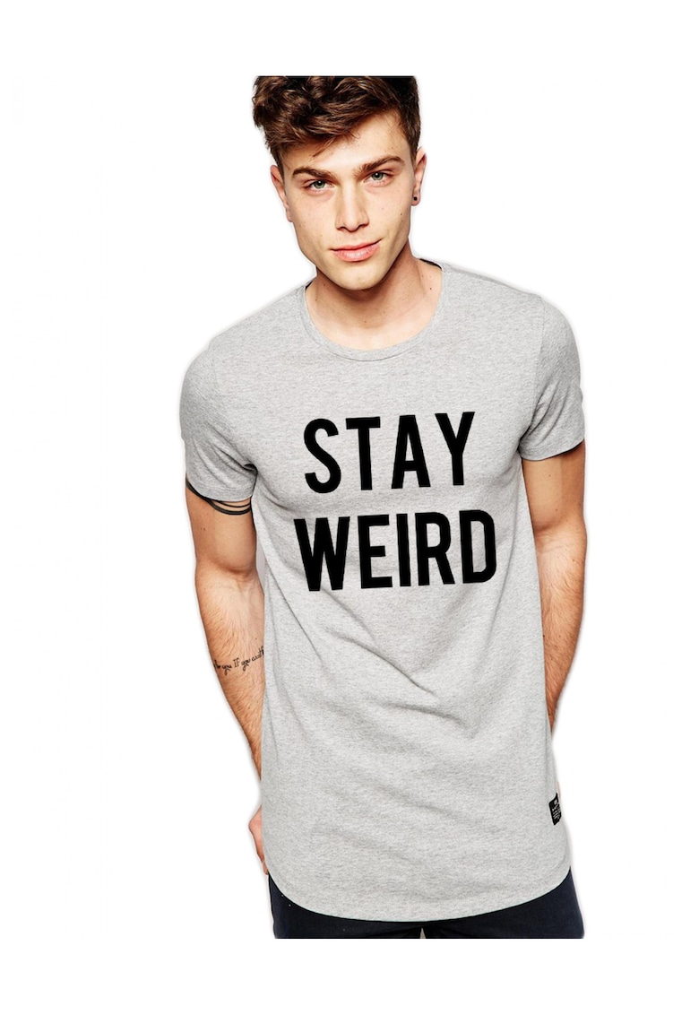 Tricou gri barbati - Stay Wired