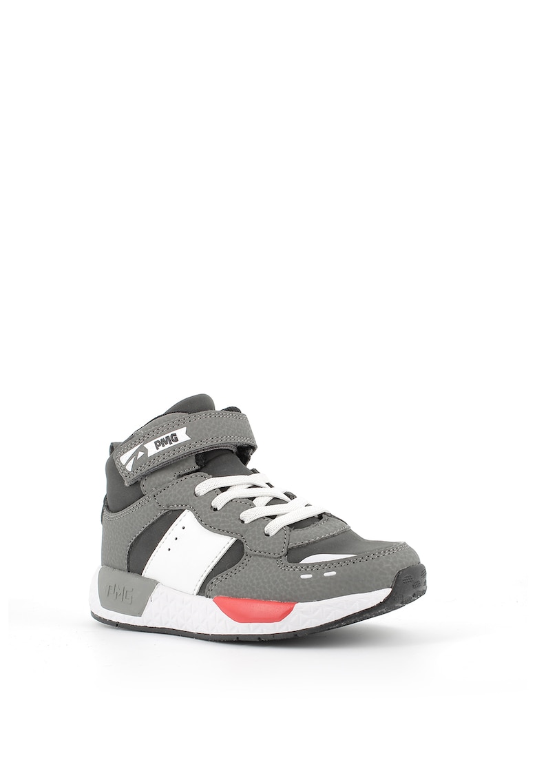 Pantofi sport mid-high de piele ecologica