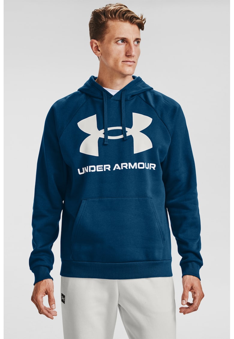 Hanorac din fleece cu imprimeu logo - pentru fitness Rival