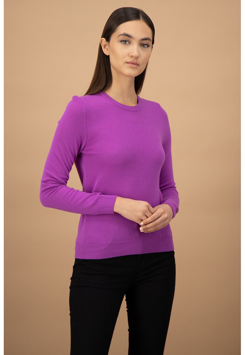Pulover tricotat fin - de lana virgina
