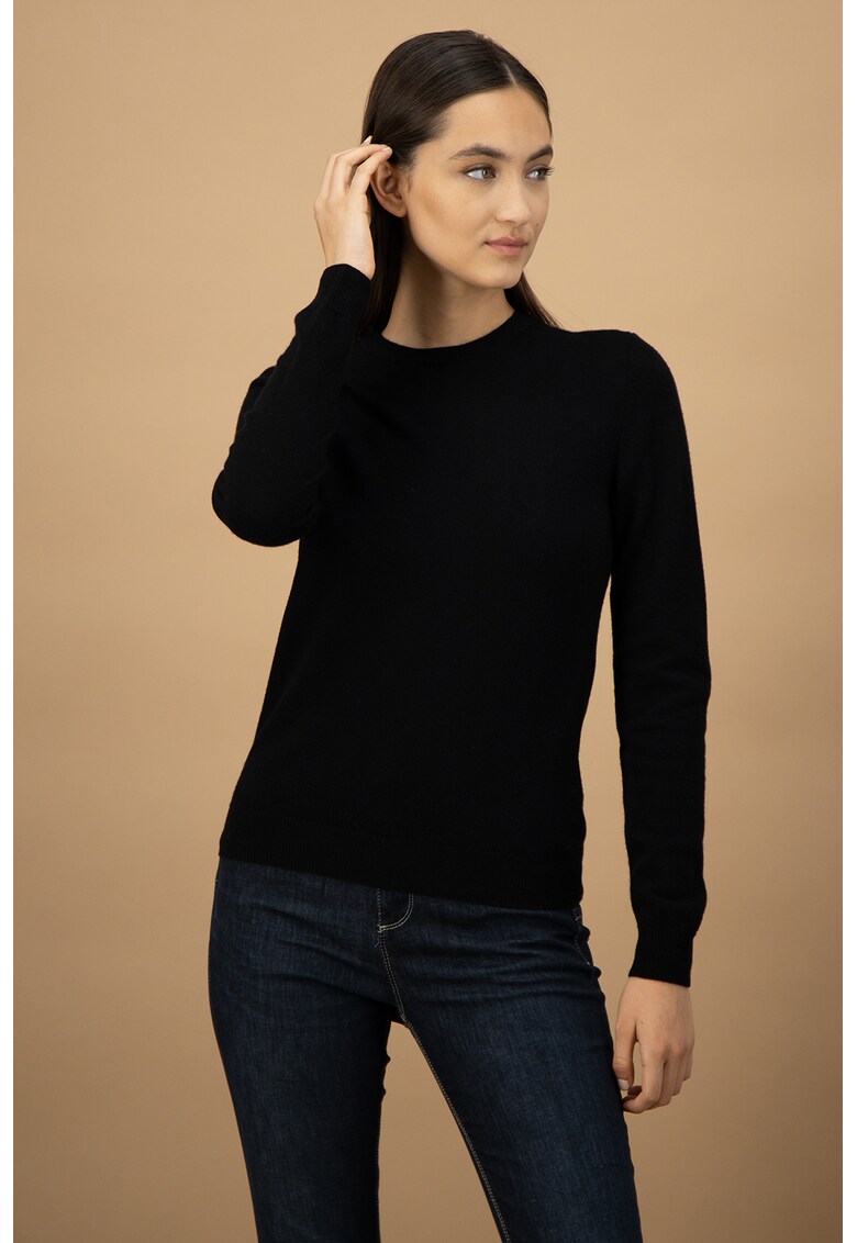 Pulover tricotat fin - de lana virgina