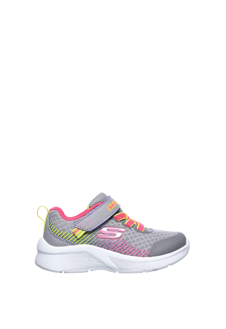 Pantofi sport cu velcro si accente cu model colorblock Microspec