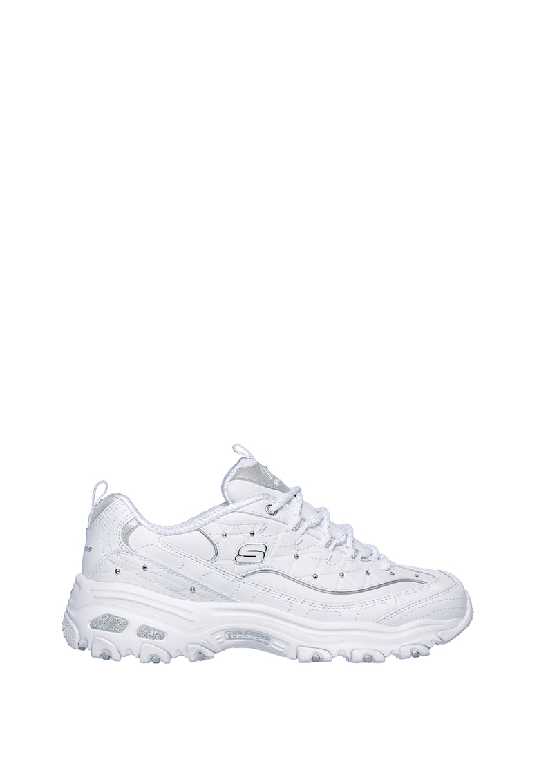 D'Lites - Pantofi sport cu insertii din piele Glamour Feels