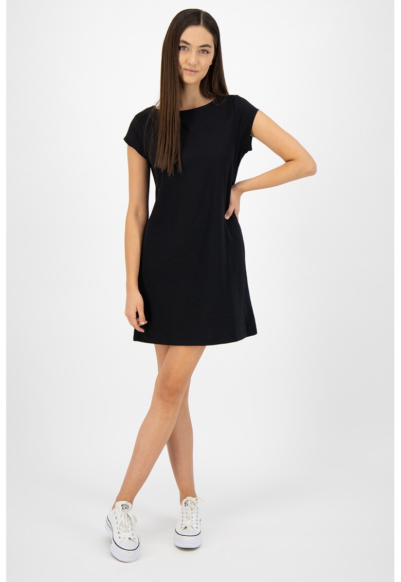 Rochie tip tricou cu decolteu barcuta