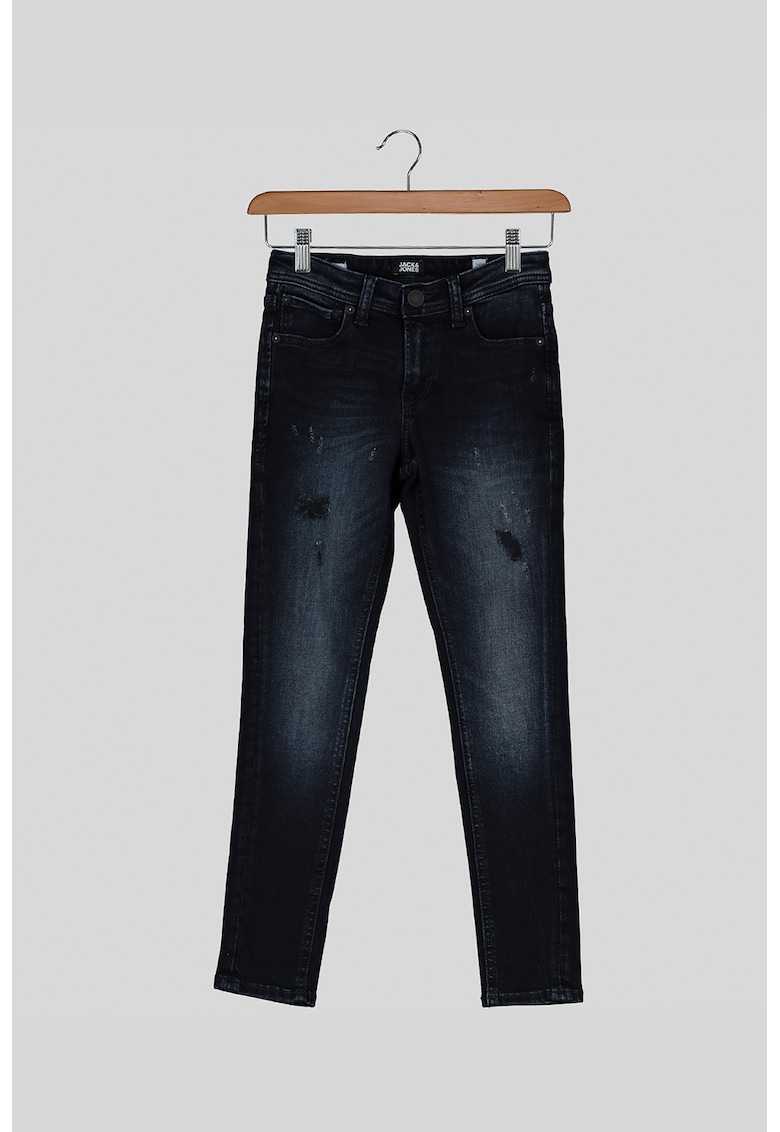 Blugi skinny cu detalii cu aspect deteriorat Liam