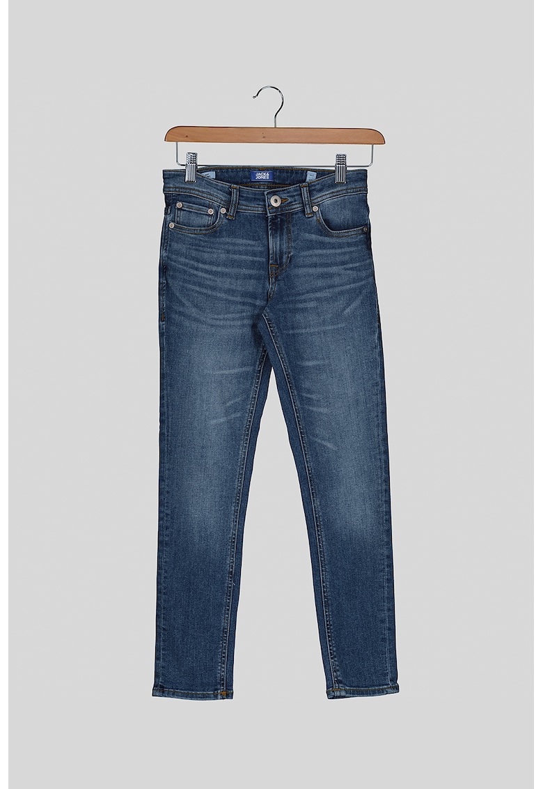 Blugi slim fit cu aspect decolorat Glenn