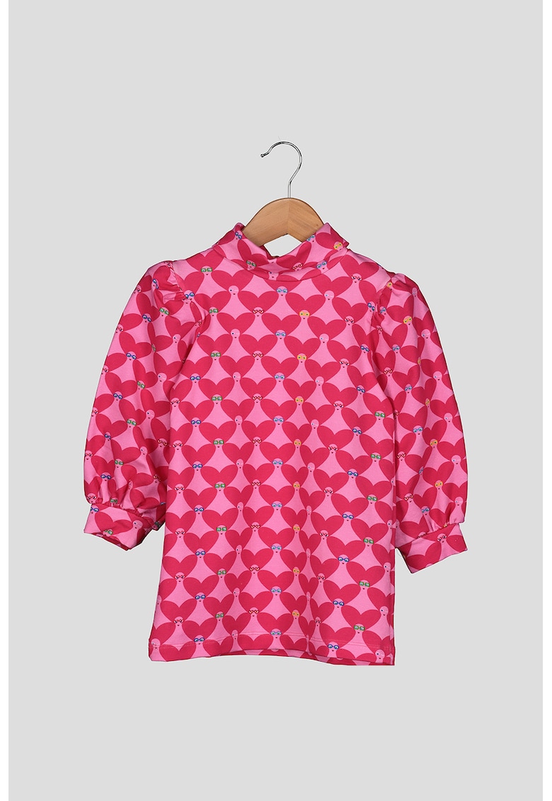 Rochie dreapta cu maneci bufante