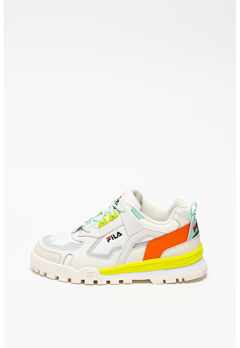 Pantofi sport cu model colorblock si insertii de piele Trailstep
