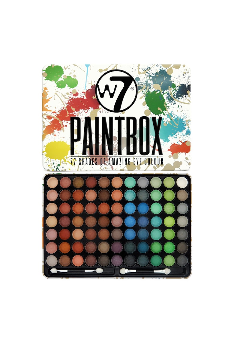 Paleta farduri de pleoape - Paintbox - Lunga durata - 77 culori