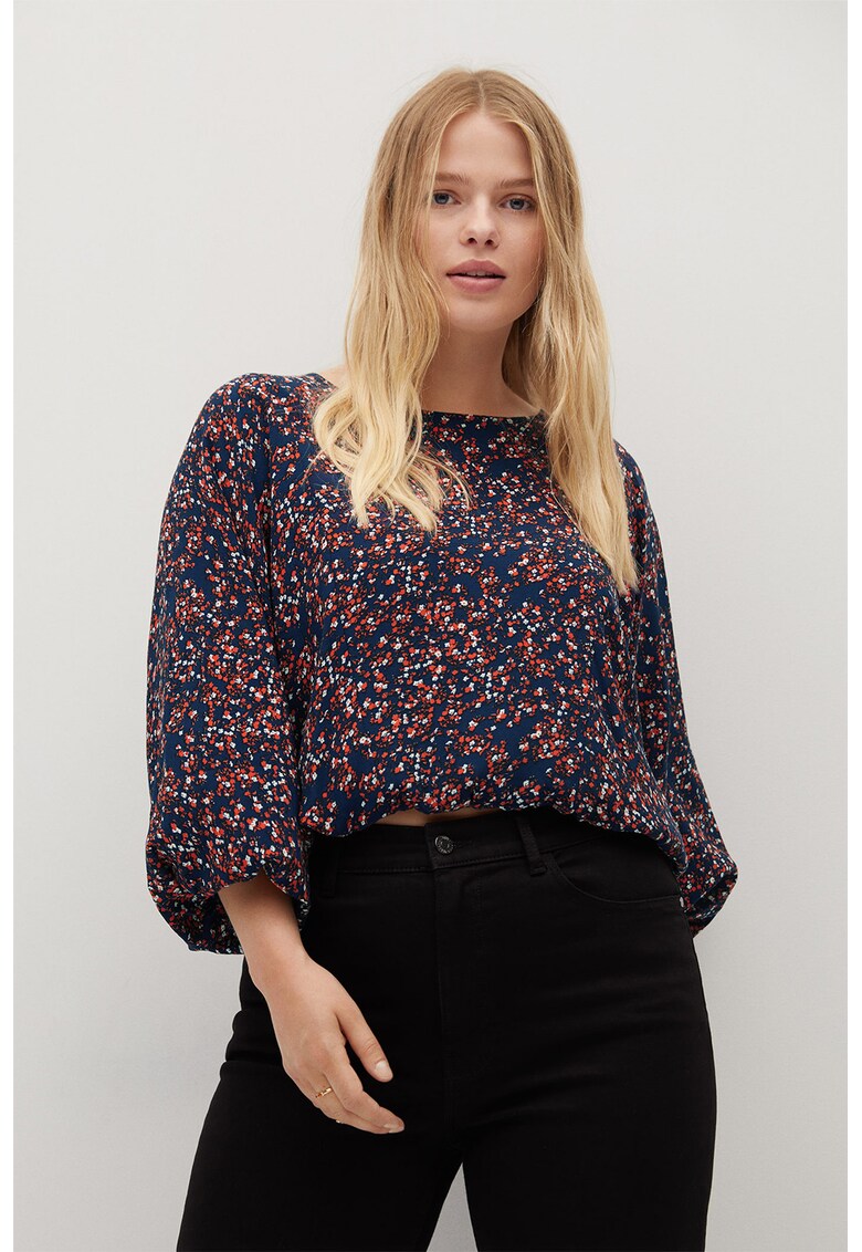 Bluza vaporoasa cu model floral Texas