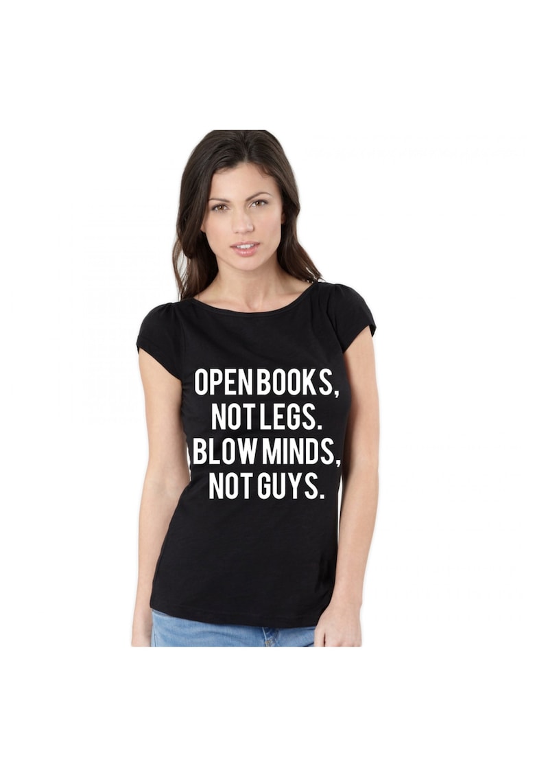 Tricou dama negru - Open Books