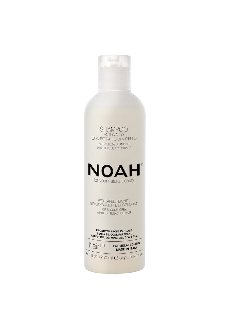 Sampon natural anti-ingalbenire 1.9 cu extract de afine pentru par blond - gri - alb sau decolorat - 250 ml