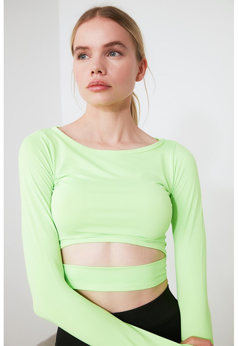 Bluza cu decupaj frontal Bluza cu decupaj frontal