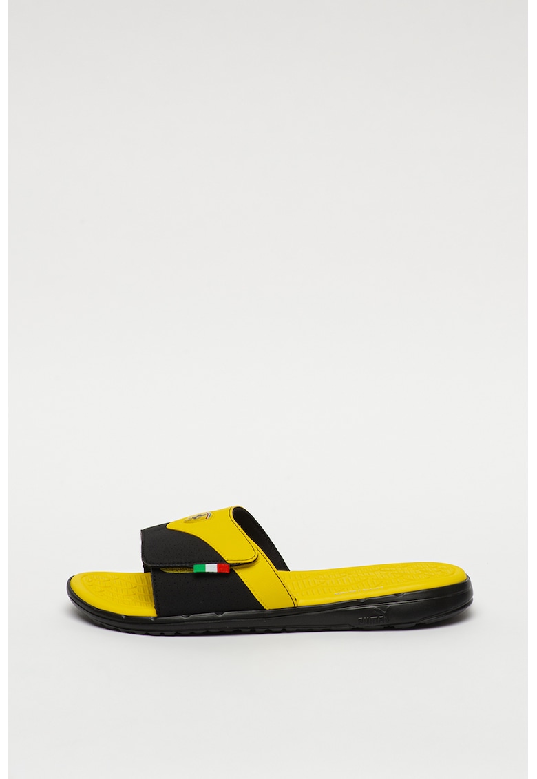 Papuci cu velcro si model colorblock