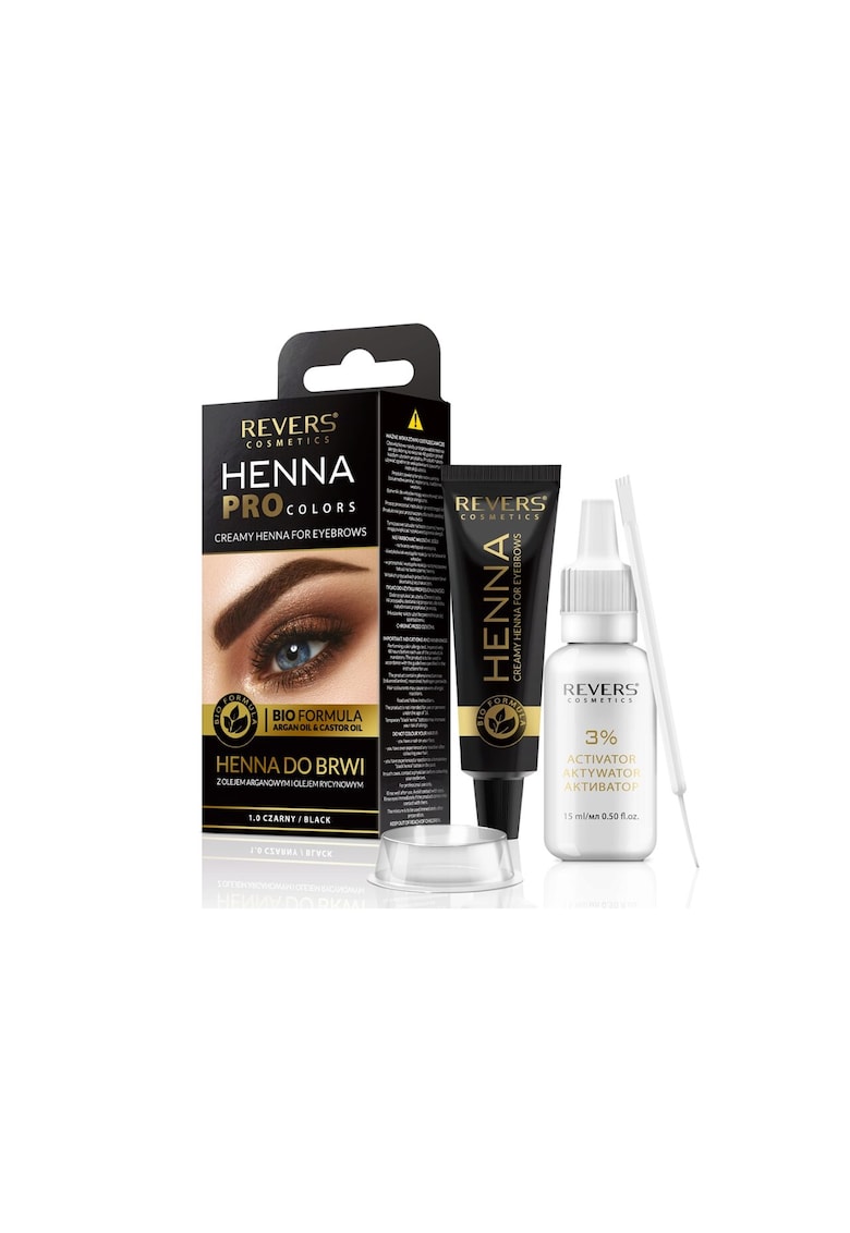 Henna pentru sprancene 1.0 Negru Revers
