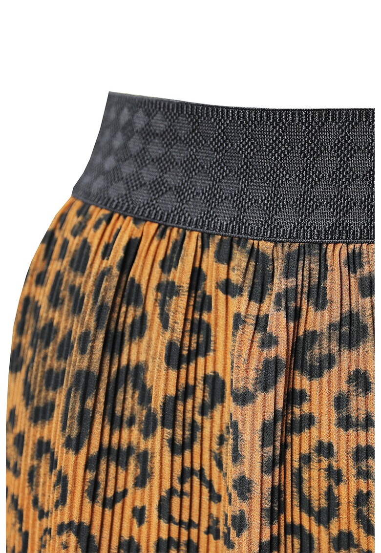 Fusta plisata cu animal print