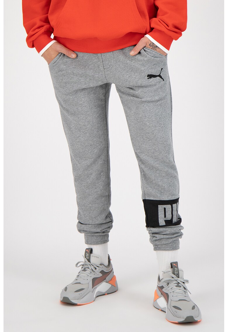 Pantaloni sport cu imprimeu logo Rebel