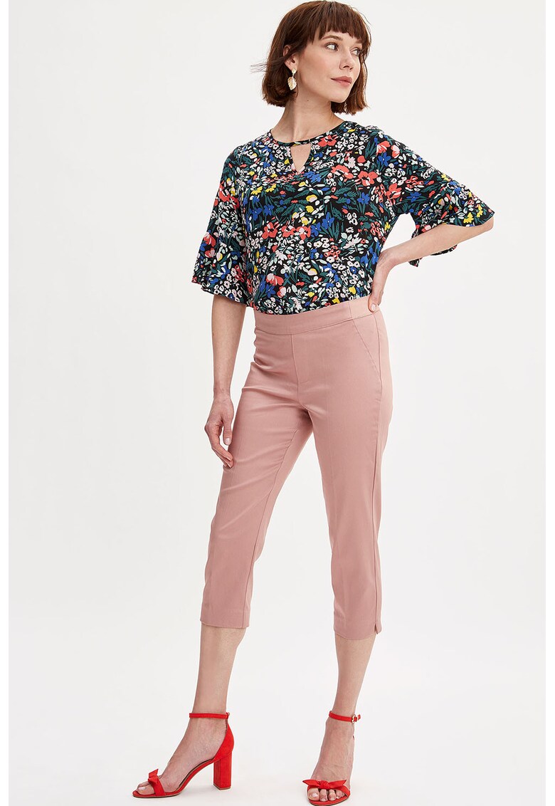 Bluza vaporoasa cu model floral