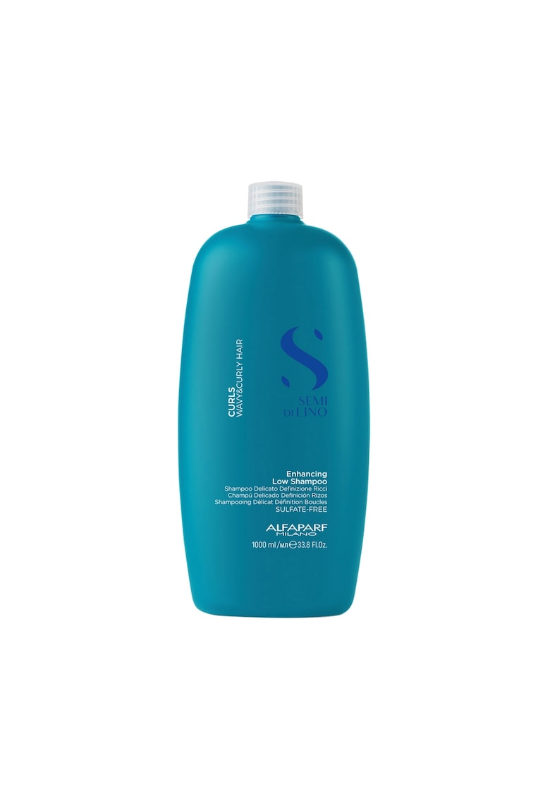 Sampon pentru par cret sau ondulat - Semi di Lino Curls Enhancing Low Shampoo - 1000ml