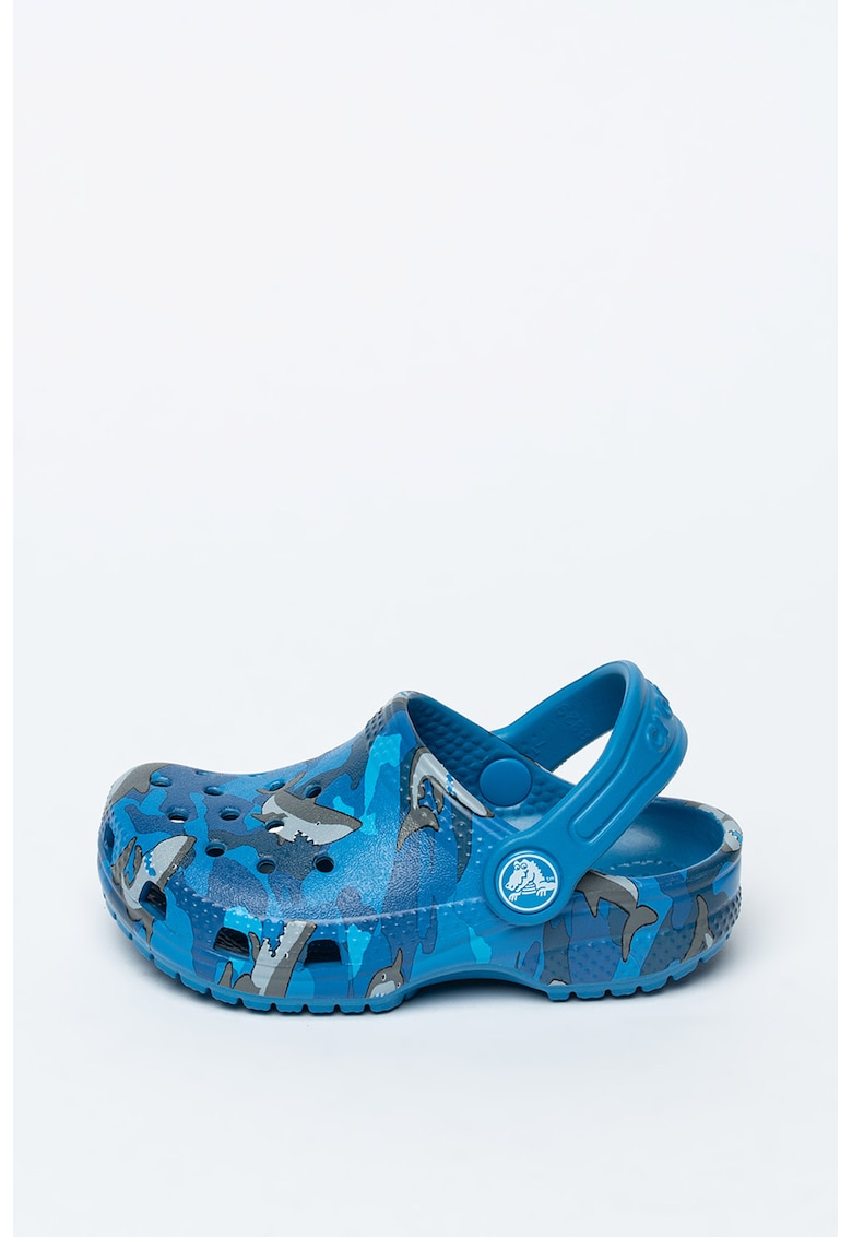 Saboti slingback cu imprimeu