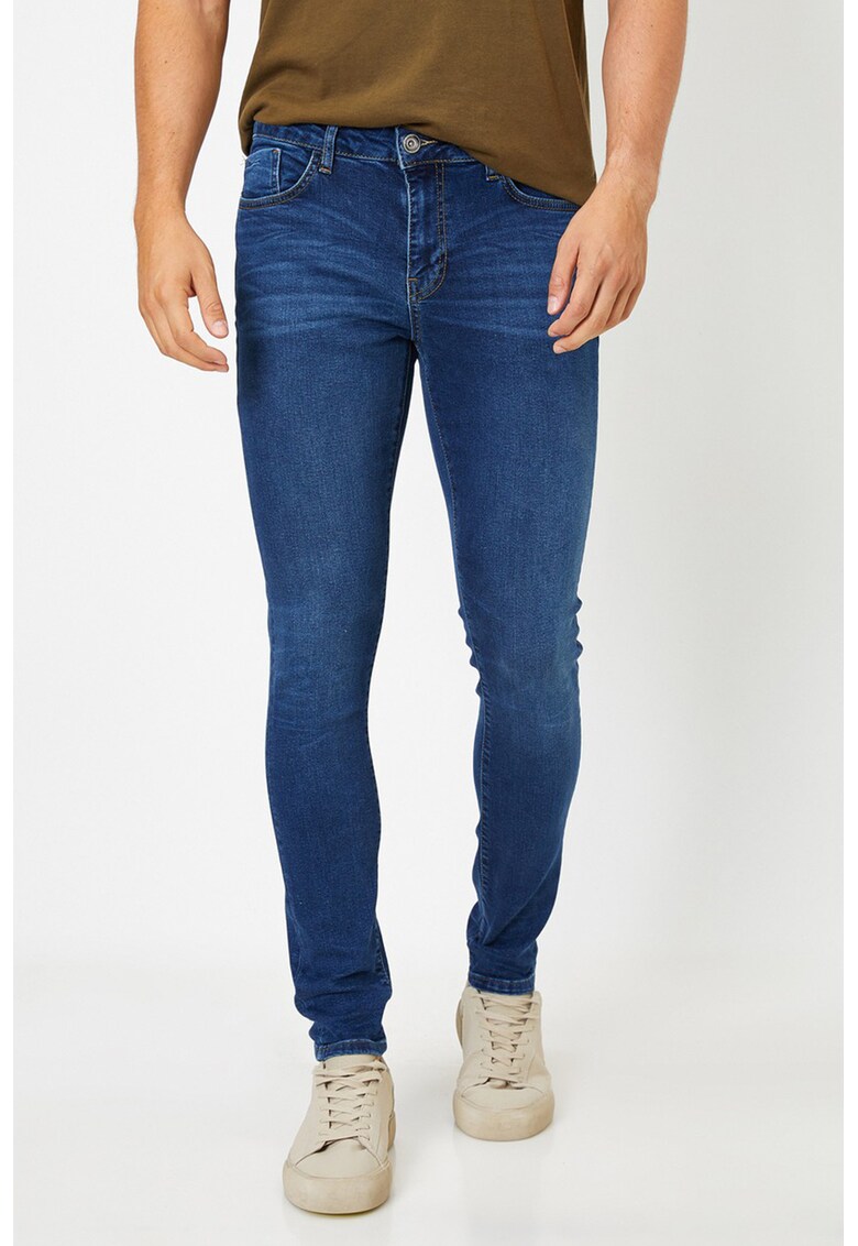 Blugi skinny cu talie medie