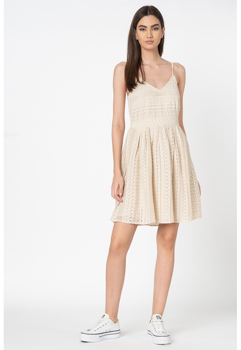 Rochie de dantela crosetata cu pliuri Honey