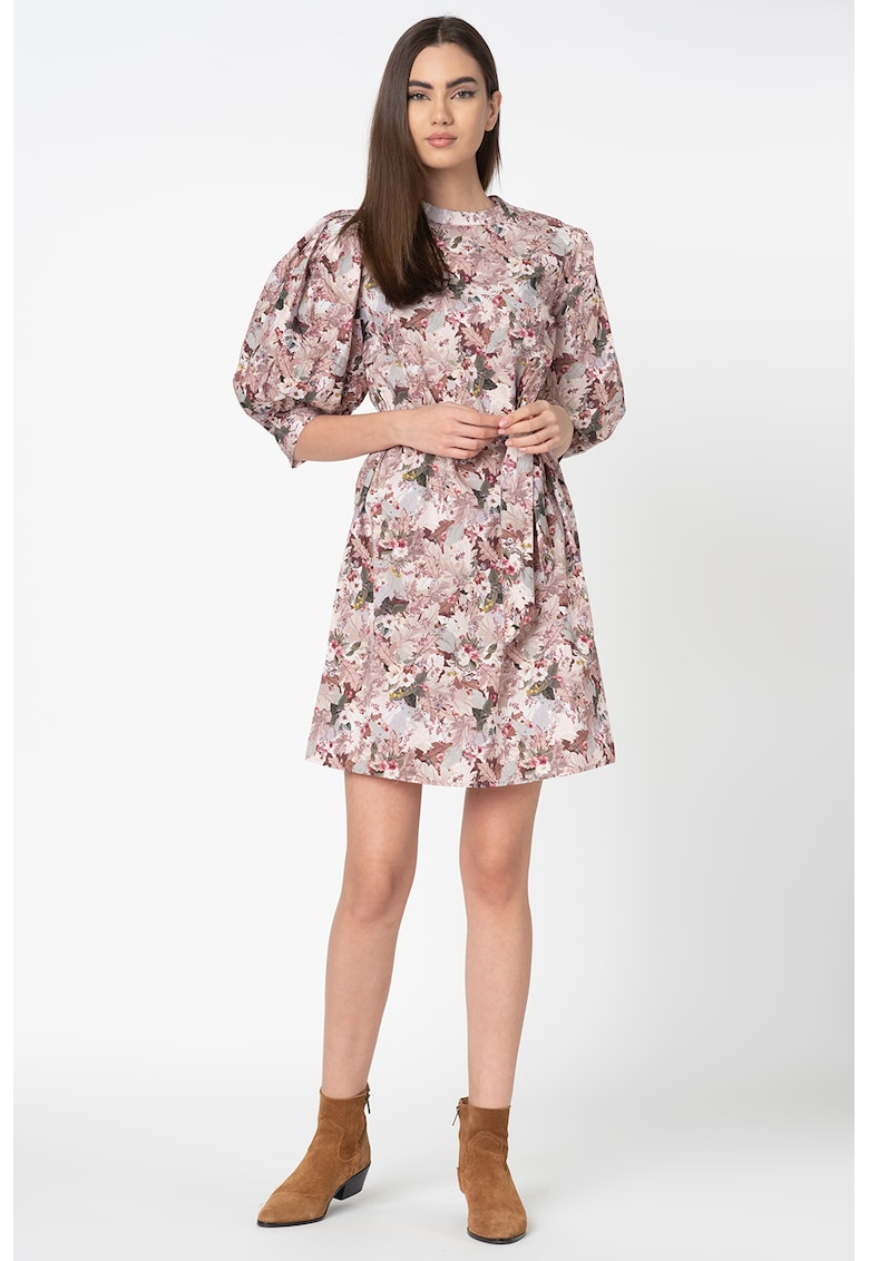 Rochie cu imprimeu floral si maneci bufante Carme Rochie cu imprimeu floral si maneci bufante Carme