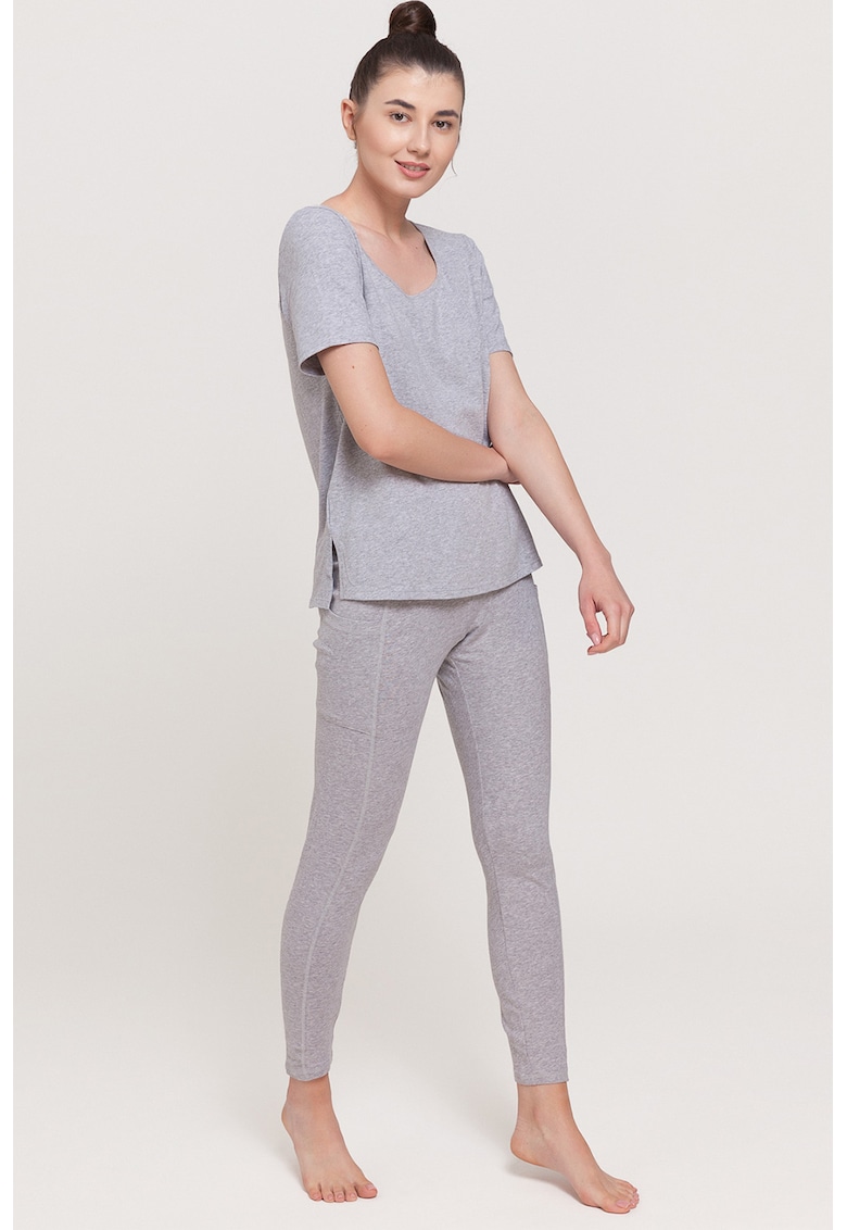 Pantaloni de pijama cu buzunare aplicate Soft Touch