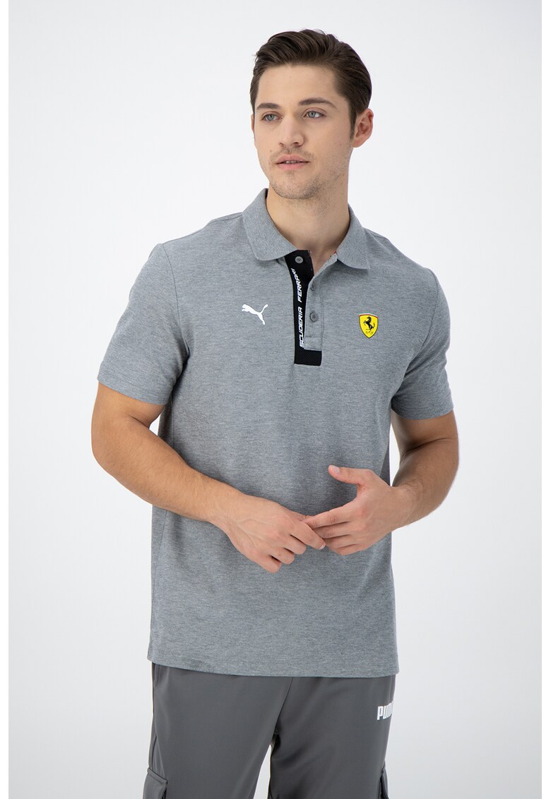 Tricou polo cu detalii logo