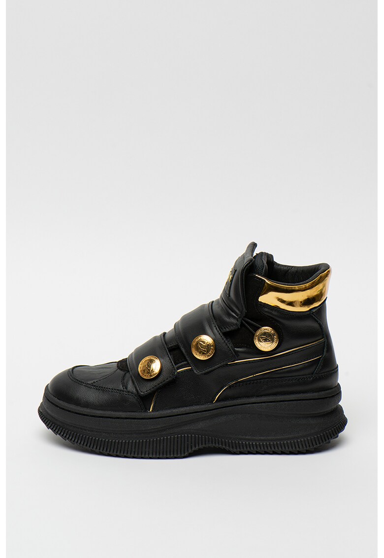 Pantofi sport inalti din piele Deva Balmain