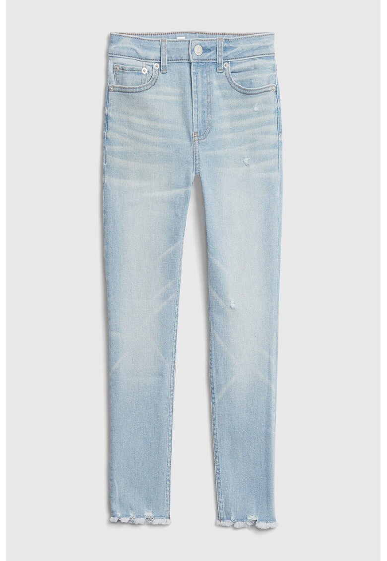 Blugi skinny cu talie inalta