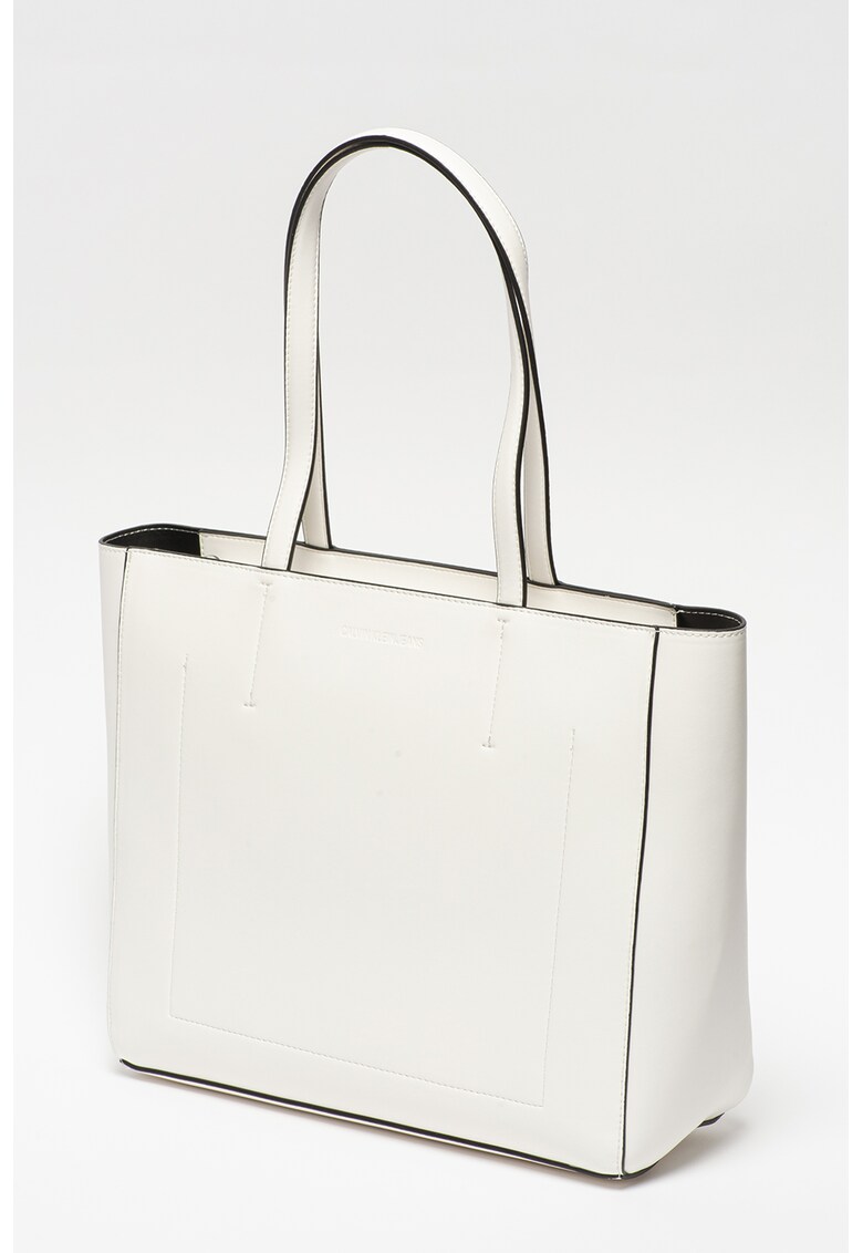 Geanta shopper de piele ecologica cu logo