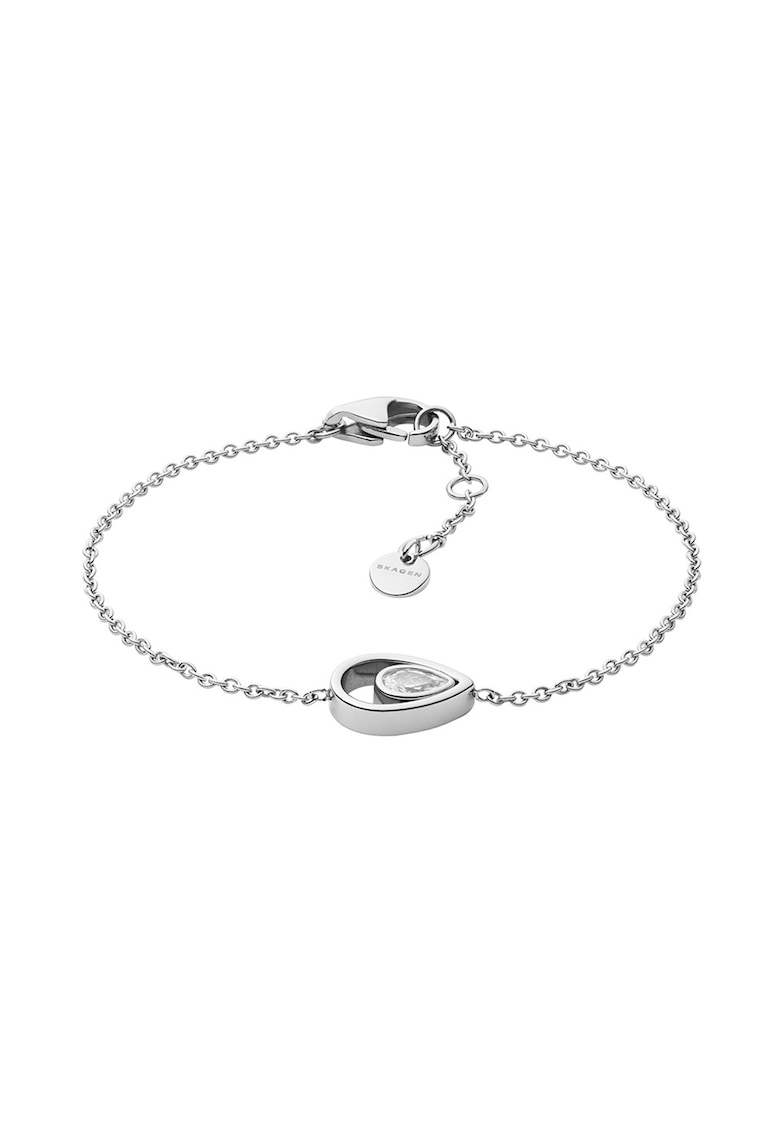 Bratara cu talisman zirconia - Argintiu