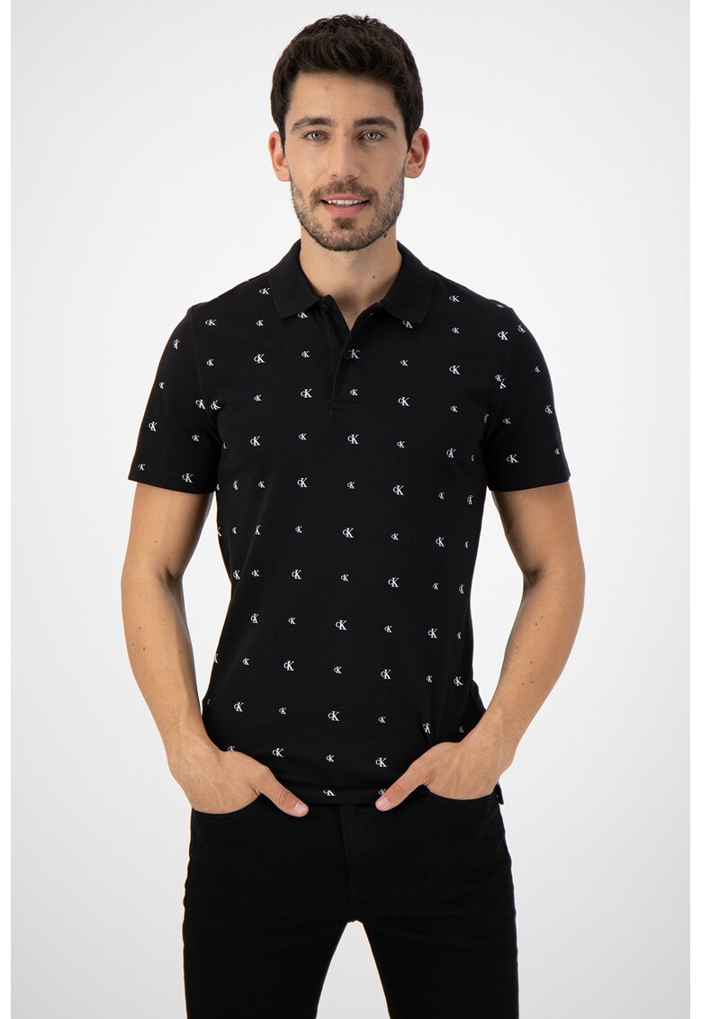 Tricou polo cu imprimeu logo