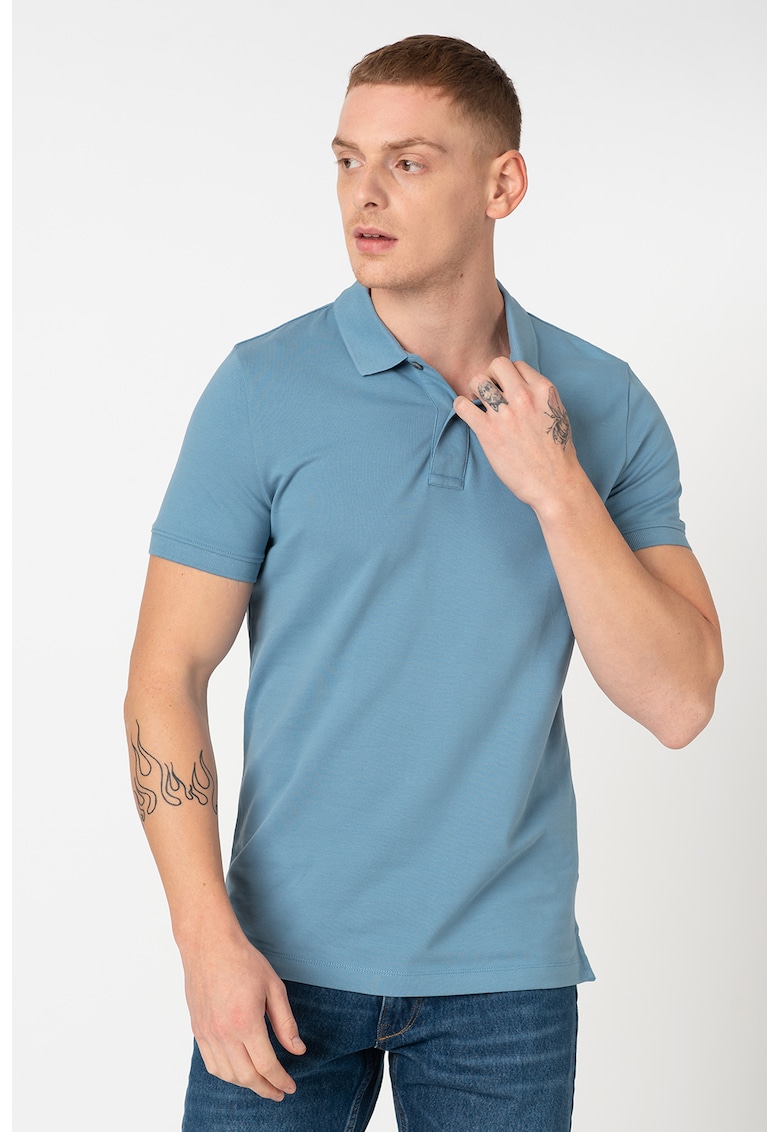 Tricou polo din amestec de bumbac organic DM0DM09439