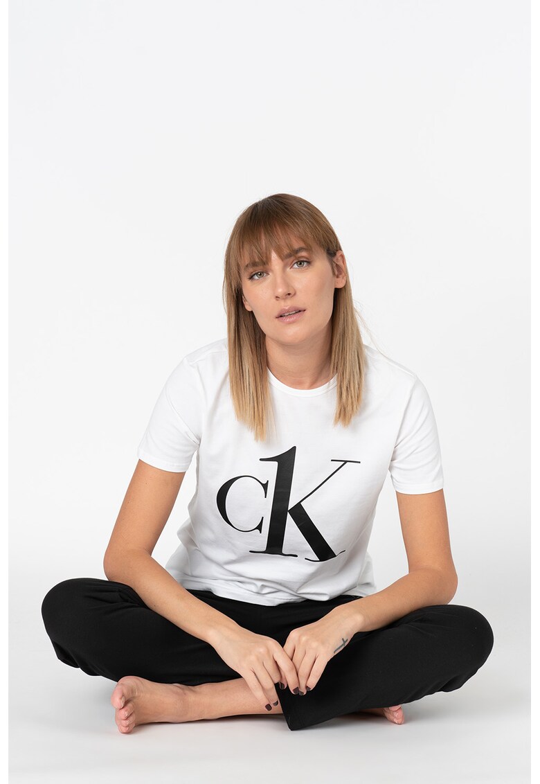 Tricou de casa regular fit cu imprimeu logo supradimensionat Calvin Klein Calvin Klein