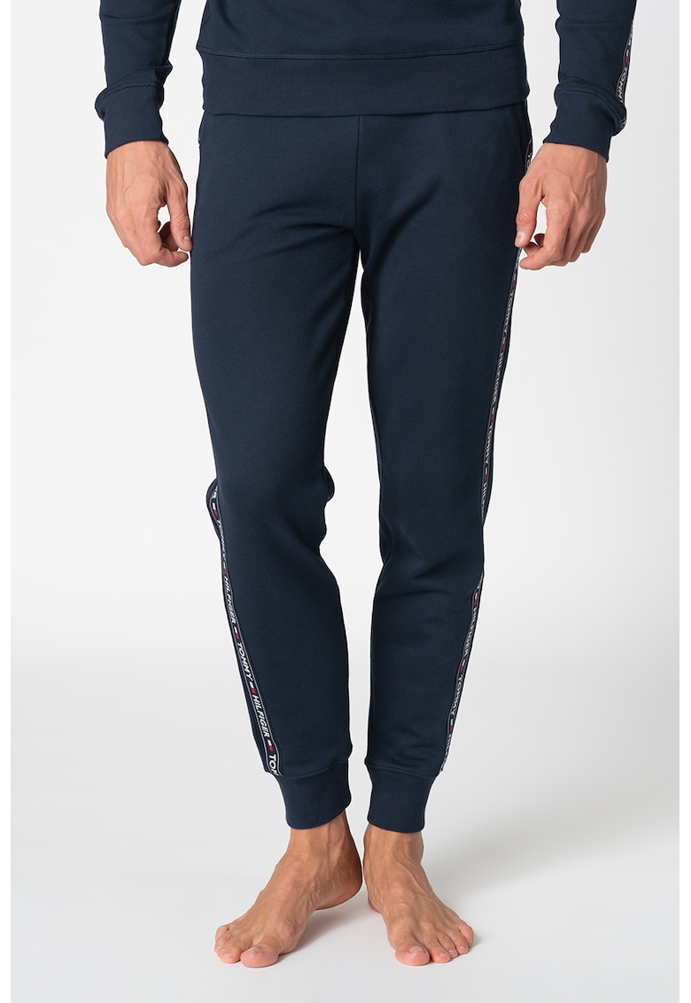 Pantaloni sport conici de casa - Bleumarin