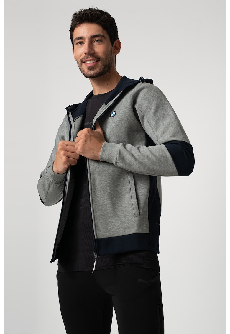 Jacheta colorblock cu gluga Motorsport