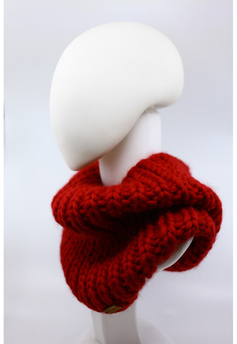 Fular circular de lana merino tricotat gros Live Simply