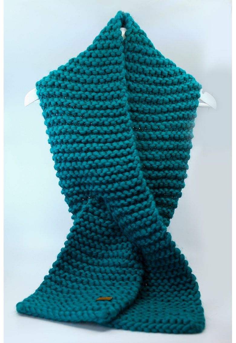 Fular circular de lana merino - tricotat gros Be Kind