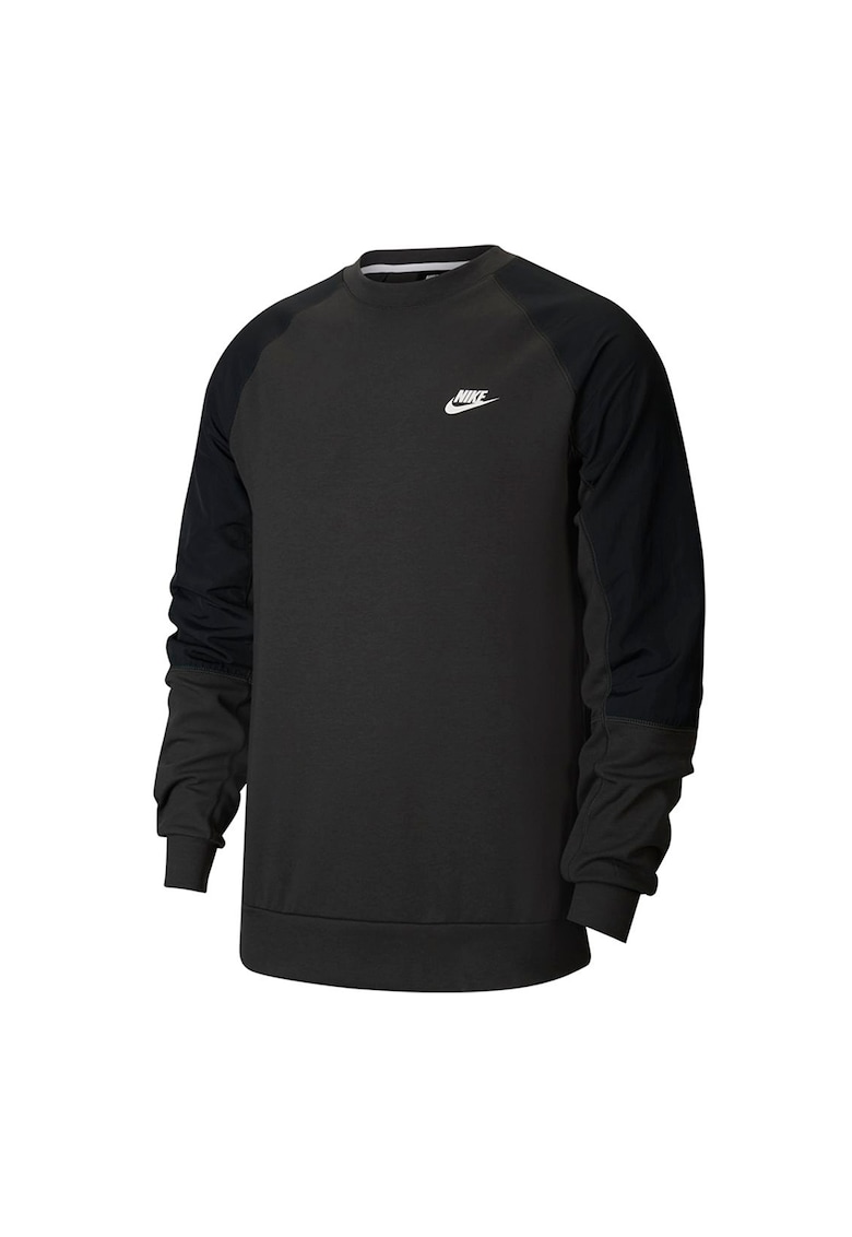 Bluza sport cu decolteu la baza gatului si maneci raglan Sportswear