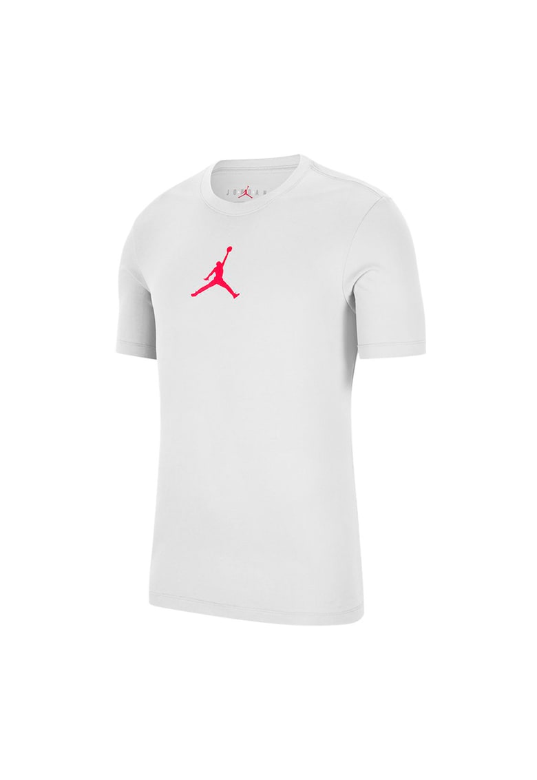 Tricou cu decolteu la baza gatului si detaliu logo Jordan Jumpman