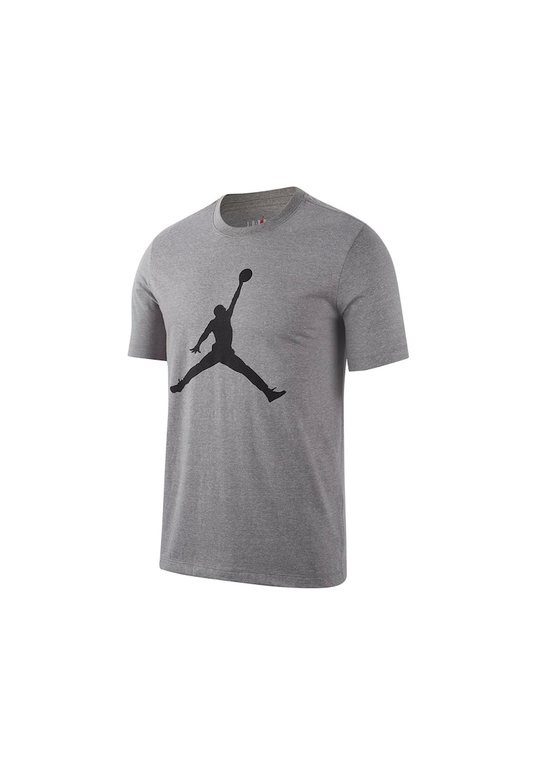 Tricou de bumbac cu imprimeu logo Jordan Jumpman - Gri melange