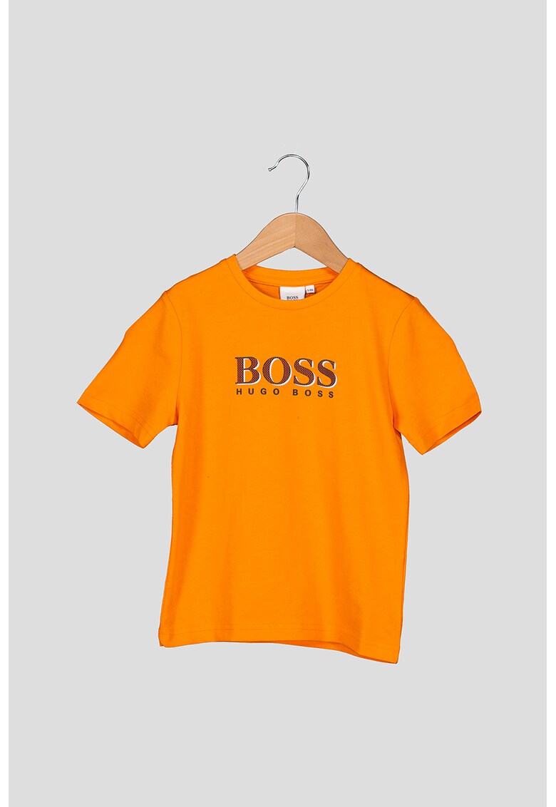 Tricou cu decolteu la baza gatului si logo