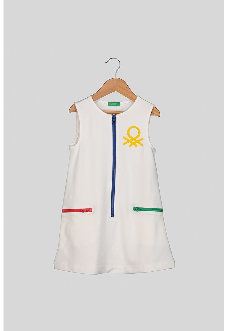 Rochie fara maneci cu fenta cu fermoar