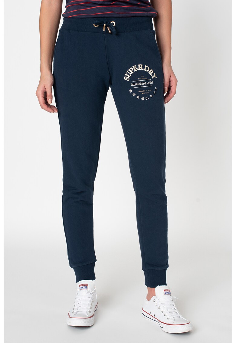 Pantaloni sport cu broderie logo