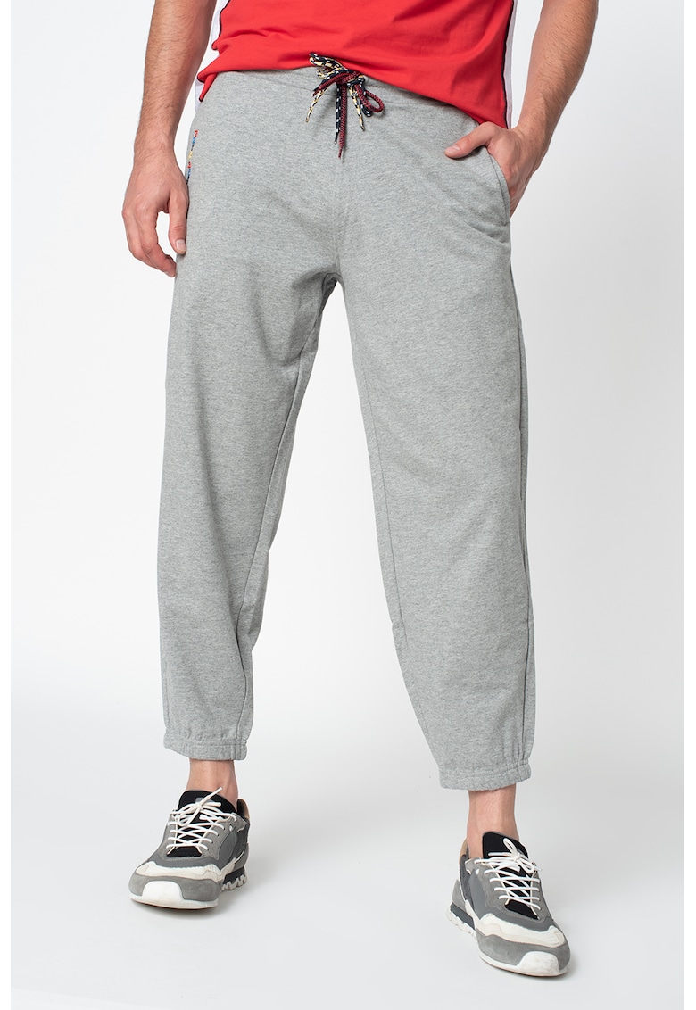 Pantaloni sport conici cu snur in talie Chad