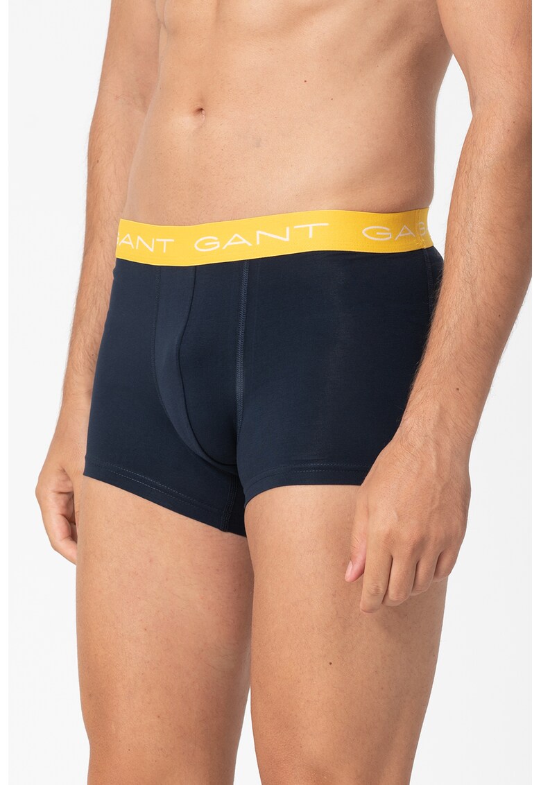 Set de boxeri cu model uni si dungi - 3 perechi