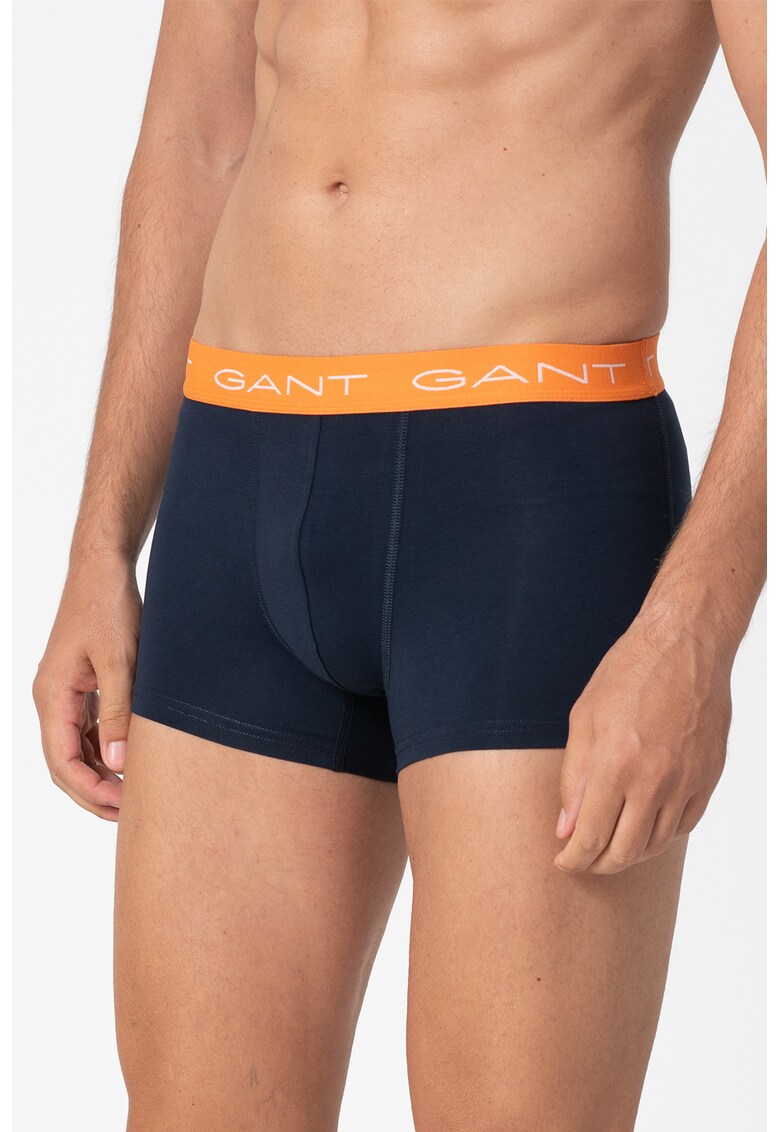 Set de boxeri cu model uni si dungi - 3 perechi